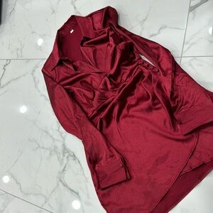 Beautiful dark wine colored mini dress